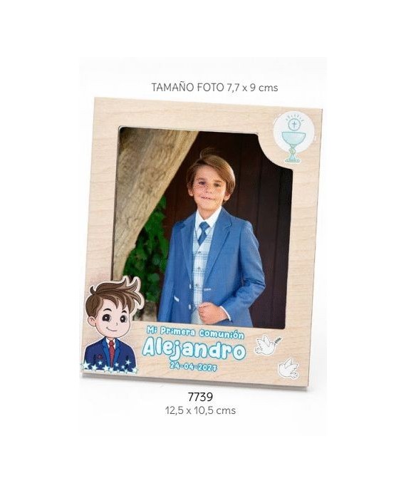 Portafotos Mad. Niño Comunión Personalizado