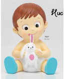 Hucha Bebé Niño Peluche Celeste