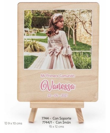 Portafotos polaroid mad. imán personalizado