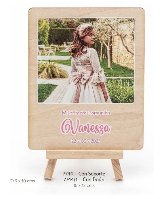 Portafotos polaroid mad. imán personalizado