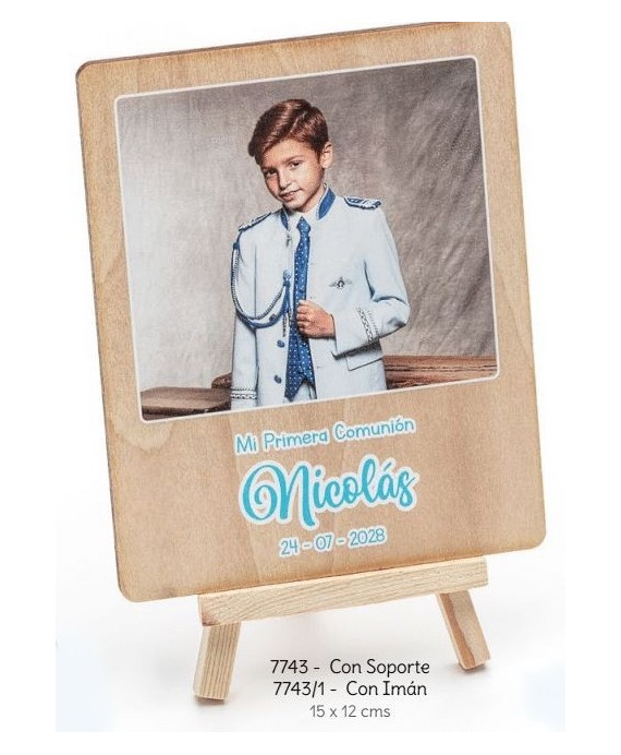 Portafotos polaroid mad. imán personalizado