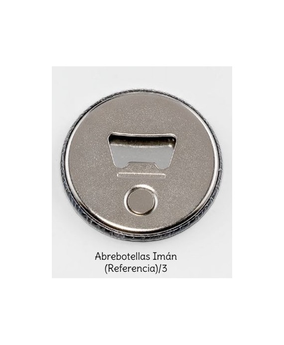 Chapa abrebotellas-imán bebé dinos celeste personalizada