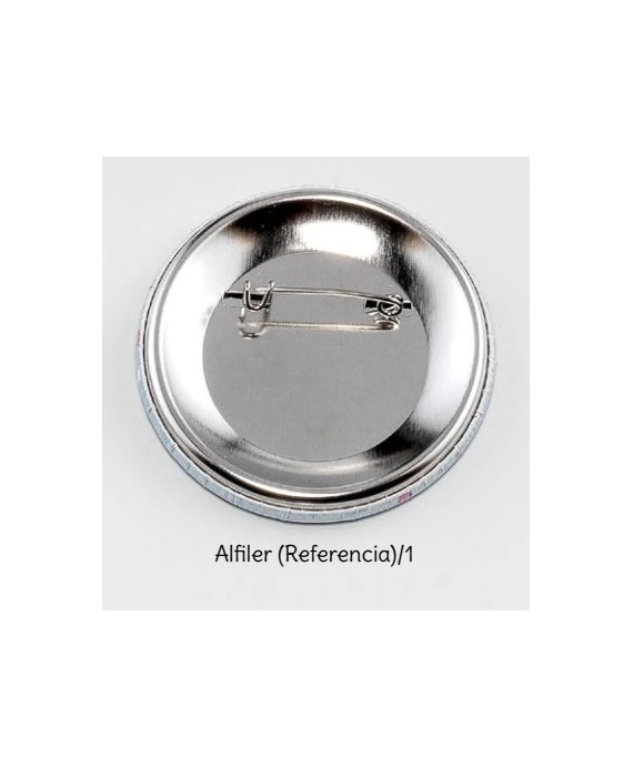 Chapa alfiler bebé dinos celeste personalizada