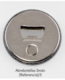 Chapa abrebotellas-imán bebé dinos rosa personalizada