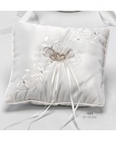 Cojín bordado hojas