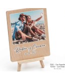 Portafotos polaroid mad. imán personalizado c/foto impresa, nombres y fecha