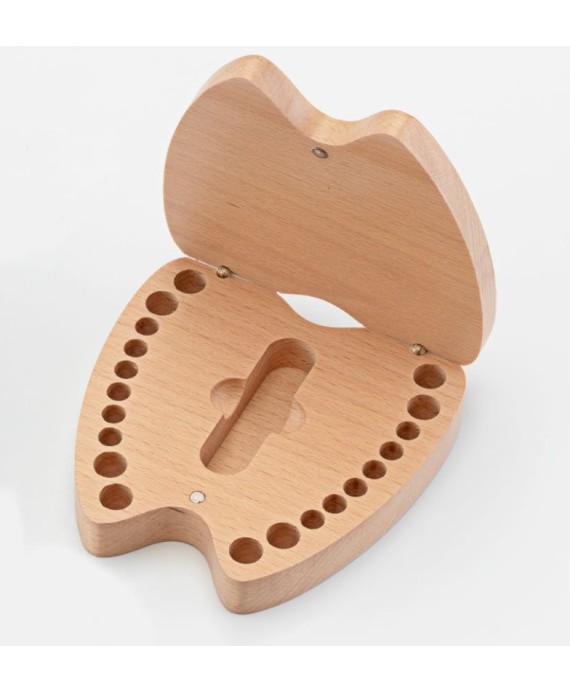 Caja madera dientes ratoncito pérez personalizada