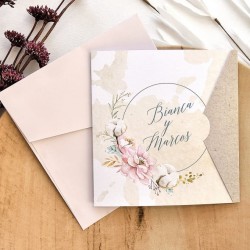 Invitacion de bodaaro floral