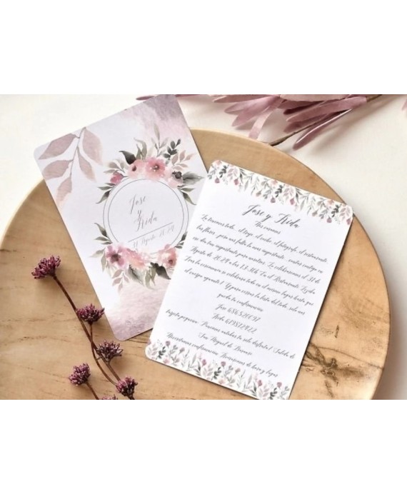 Invitacion de bodacamelia