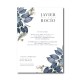 Invitacion de boda orquidea azul