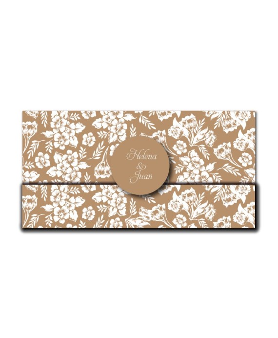 Invitacion de boda elegante azul