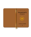 Invitacion de boda pasaporte de raso