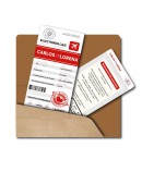 Invitacion de boda mapa mundo