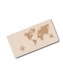 Invitacion de boda mapa mundo