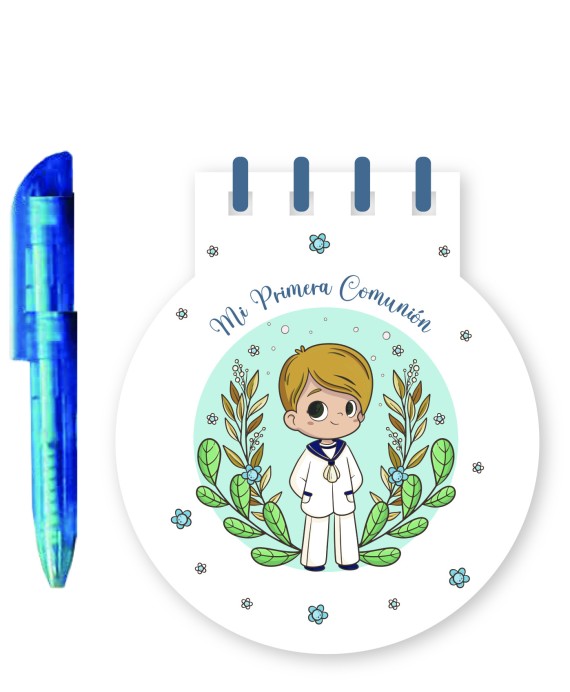 Mi primera comunion libreta  boli en bolsita
