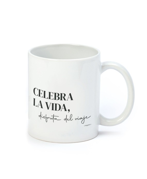 Taza cerámica Celebra la Vida en caja regalo