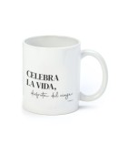 Taza cerámica Celebra la Vida en caja regalo