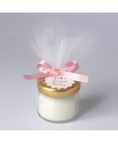 Vela jazmín 20gr. con lazo y tarjetita rosa Sweet Baby