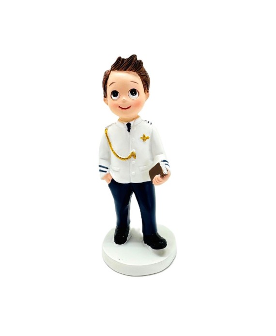 Figura para pastel Comunión Almirante blanco