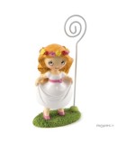 Portafotos niña Comunión en pradera 11cm.min.6