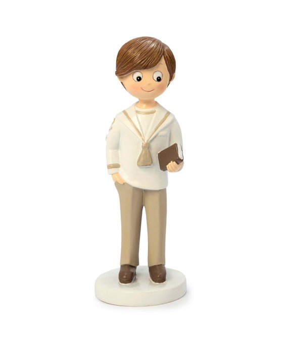 Figura Comunión marinero camisa beige mano en bolsillo