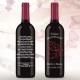 Botella de Vino personalizada Boda Love