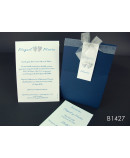 Invitación de boda ciruela de huesito