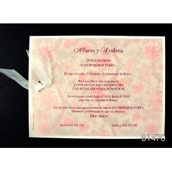 Invitación de boda nuez de brasil