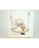 Invitación de boda aliso cereza