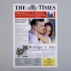 Invitación de boda periodico - The Times -