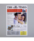 Invitación de boda periodico - The Times -