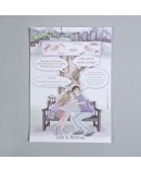 Invitación de boda novios banco