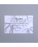 Invitación de boda novios foto