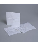 Invitación de boda portada tribal blanca