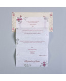 Invitación de boda Ginza rosas claras