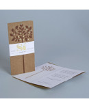 Invitación de boda arbol portada marrón