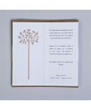 Invitación de boda arbol portada marrón