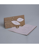 Invitación de boda hojas nombres portada
