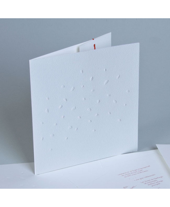 Invitación de boda corazon rojo