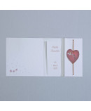 Invitación de boda corazon rojo