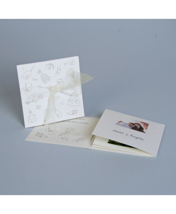 Invitación de boda dibujos lapiz