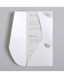 Invitación de boda sobre diverso