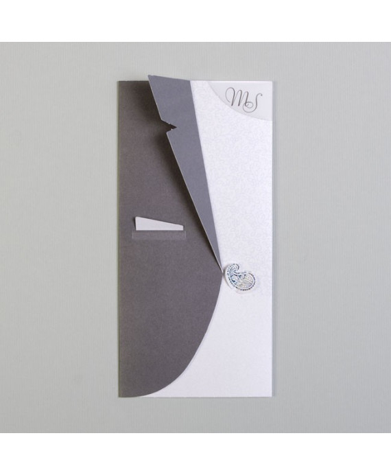 Invitación de boda sobre diverso