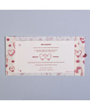 Invitación de boda corazones rojos