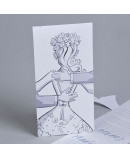 Invitación de boda novia y novio