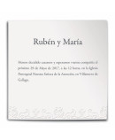 Invitación de boda Soho