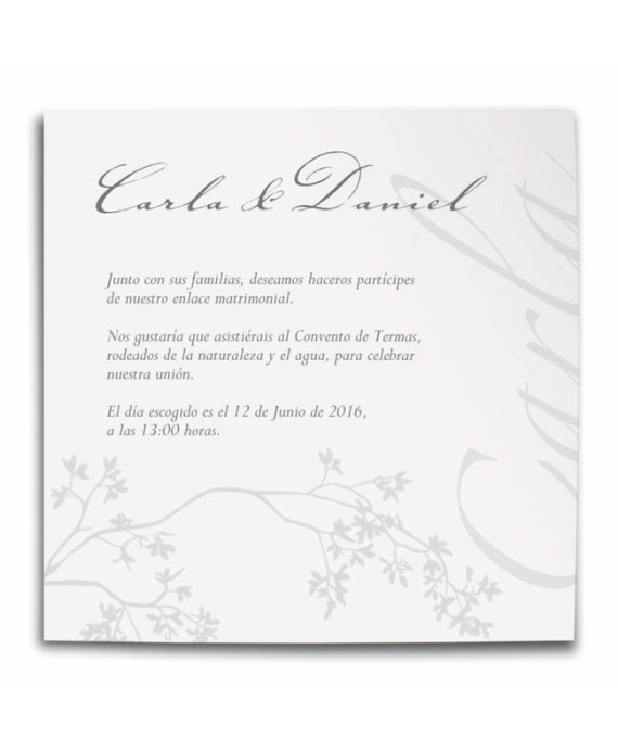 Invitación de boda Kado