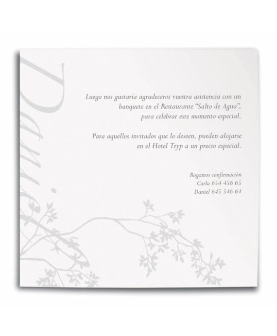 Invitación de boda Kado