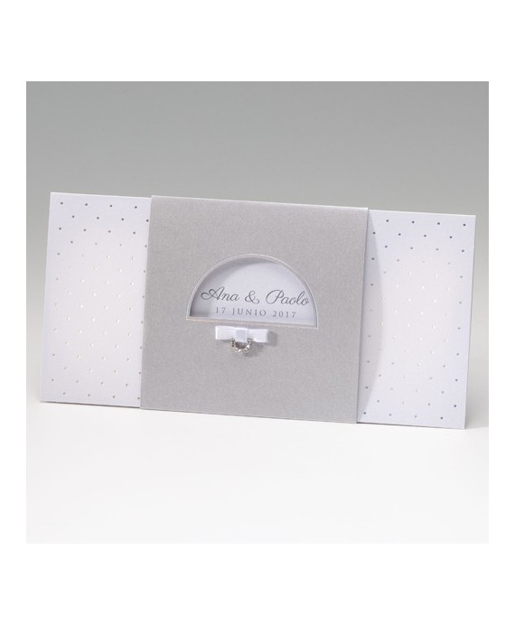 Invitación de boda elegante joya