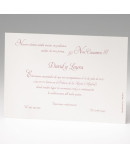 Invitación de boda tarjetón clásico